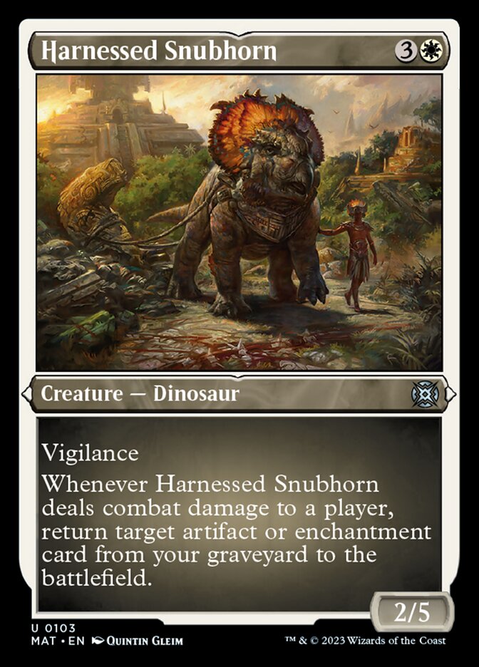 Harnessed Snubhorn (103) Etched - March of the Machine: The Aftermath