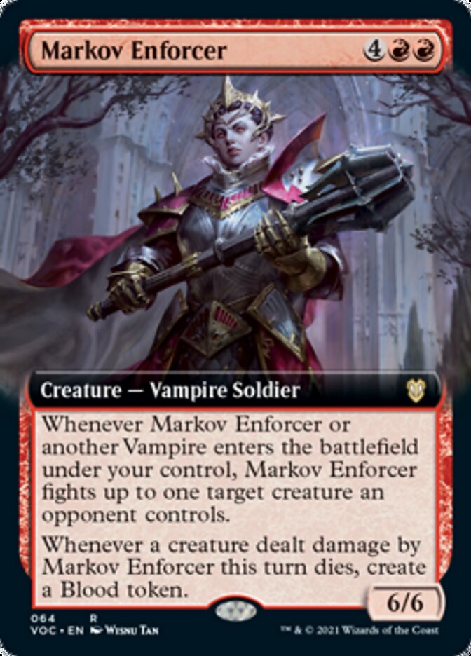 Markov Enforcer (Extended Art) [Innistrad: Crimson Vow Commander] | Silver Goblin