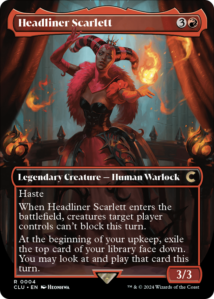 Headliner Scarlett (Borderless) [Ravnica: Clue Edition]