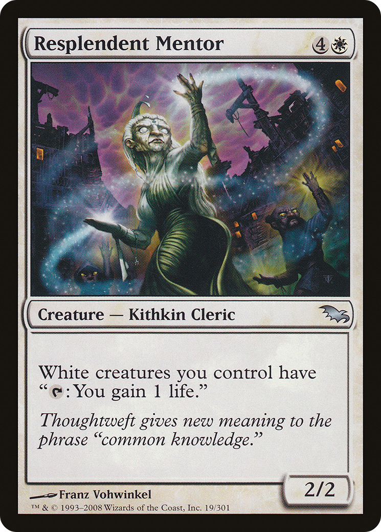 Resplendent Mentor (019) Foil - Shadowmoor