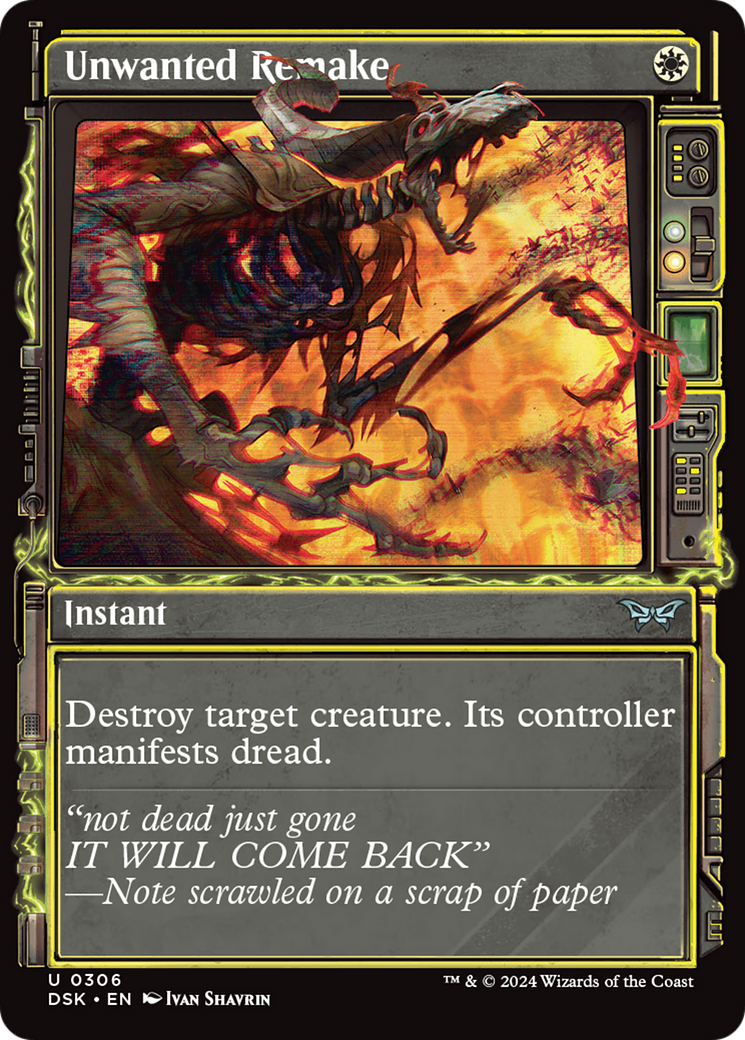 Unwanted Remake (Showcase) [Duskmourn: House of Horror] Foil