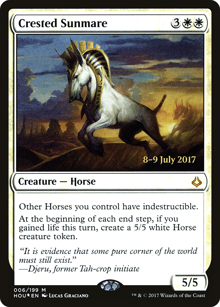 Crested Sunmare (06s) Foil - Hour of Devastation Promos