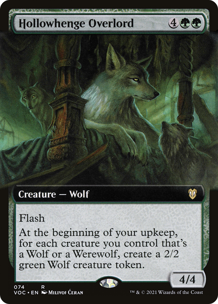 Hollowhenge Overlord (Extended Art) (074) - Crimson Vow Commander