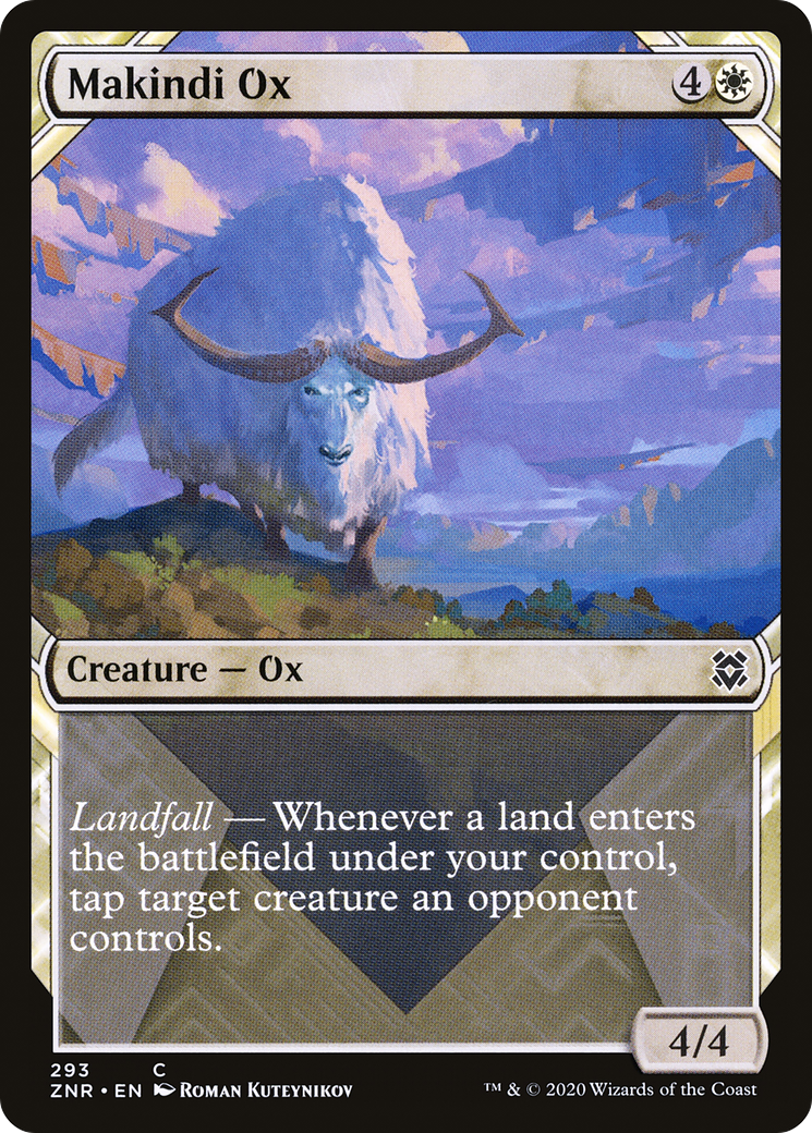 Makindi Ox (Showcase) [Zendikar Rising] | Silver Goblin