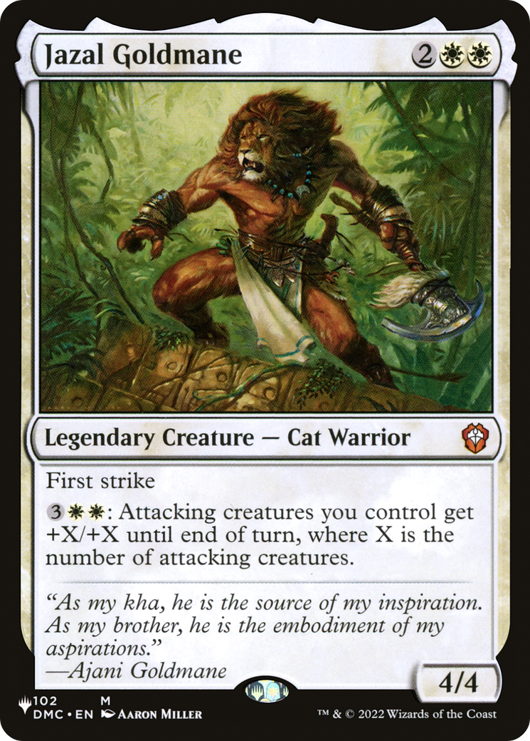Jazal Goldmane (DMC-102) - The List