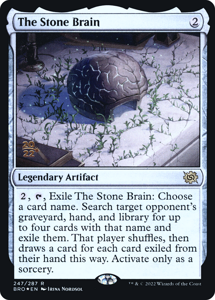 The Stone Brain (247) Foil - The Brothers' War Promos
