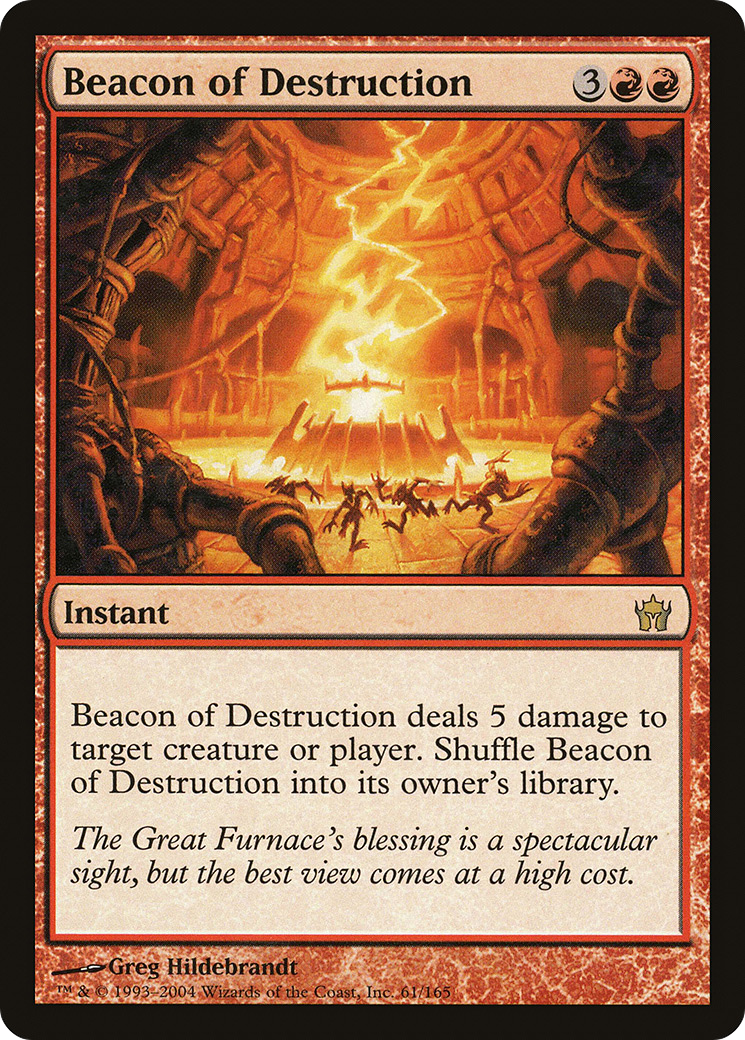 Beacon of Destruction (061) Foil - Fifth Dawn