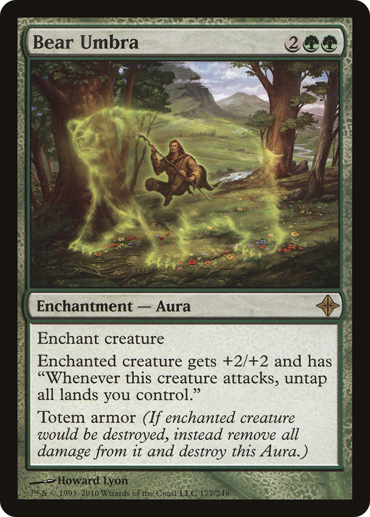 Bear Umbra (177) Foil - Rise of the Eldrazi