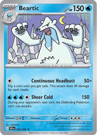 Beartic (26) Reverse Holofoil - Black Bolt