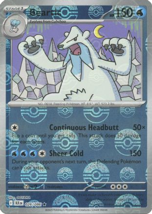 Beartic (Poke Ball Pattern) (26) Reverse Holofoil - Black Bolt