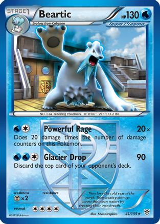 Beartic (Team Plasma) (41) Reverse Holofoil - Plasma Storm