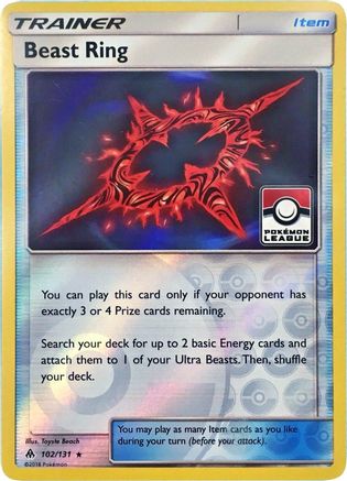 Beast Ring (Pokemon League) (102) Reverse Holofoil - Forbidden Light