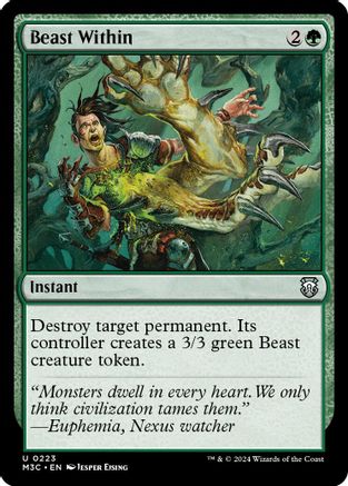 Beast Within (223) Ripple Foil - Commander: Modern Horizons 3