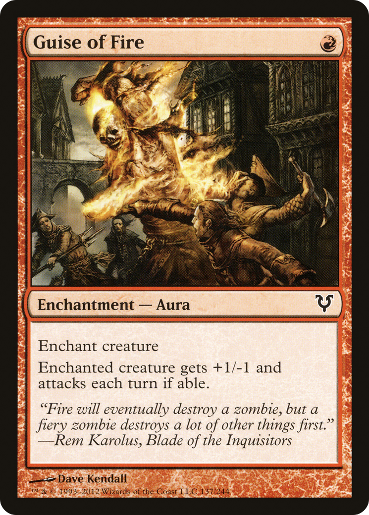 Guise of Fire (137) Foil - Avacyn Restored