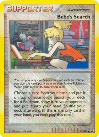 Bebe's Search (League Promo) (89) Reverse Holofoil - Rising Rivals