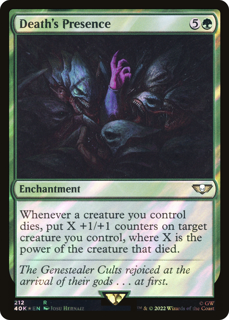 Death's Presence (212) Surge Foil - Warhammer 40,000 Commander