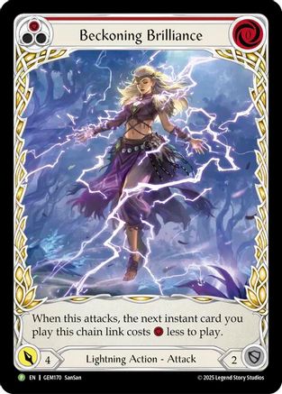 Beckoning Brilliance (Red) (GEM170) Rainbow Foil - Gem Pack 5
