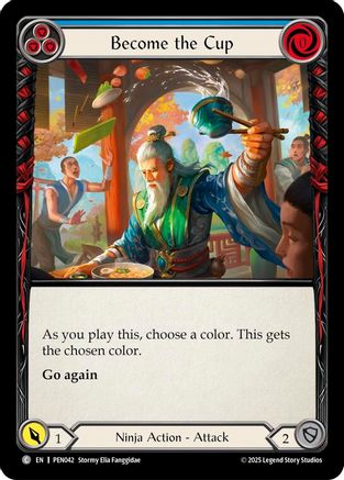 Become The Cup (Blue) (PEN042) Rainbow Foil - Compendium of Rathe