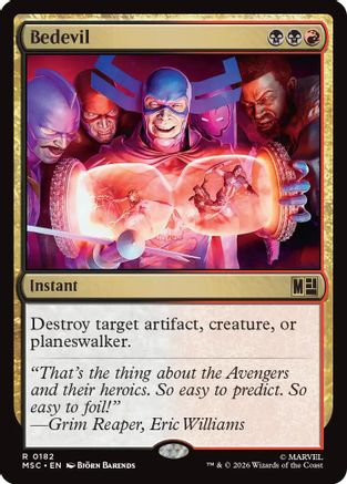 Bedevil (182) Surge Foil - Commander: Marvel Super Heroes