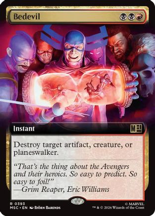 Bedevil (Extended Art) (393) - Commander: Marvel Super Heroes
