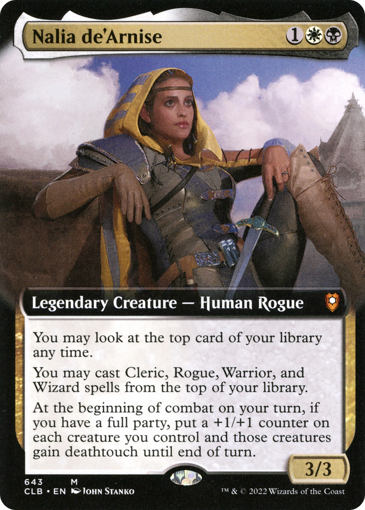 Nalia de'Arnise (Extended Art) (643) Foil - Commander Legends: Battle for Baldur's Gate