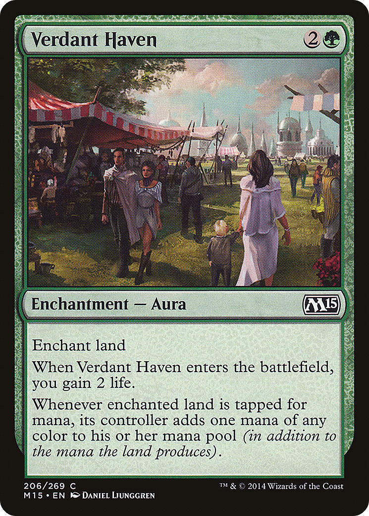 Verdant Haven (206) Foil - Magic 2015