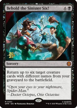 Behold the Sinister Six! (Prerelease) (051) Foil - Marvel's Spider-Man