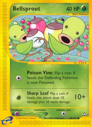 Bellsprout (68) Reverse Holofoil - Aquapolis