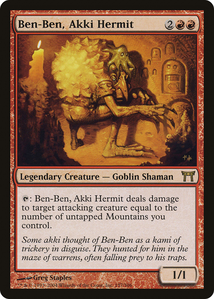 Ben-Ben, Akki Hermit (157) - Champions of Kamigawa