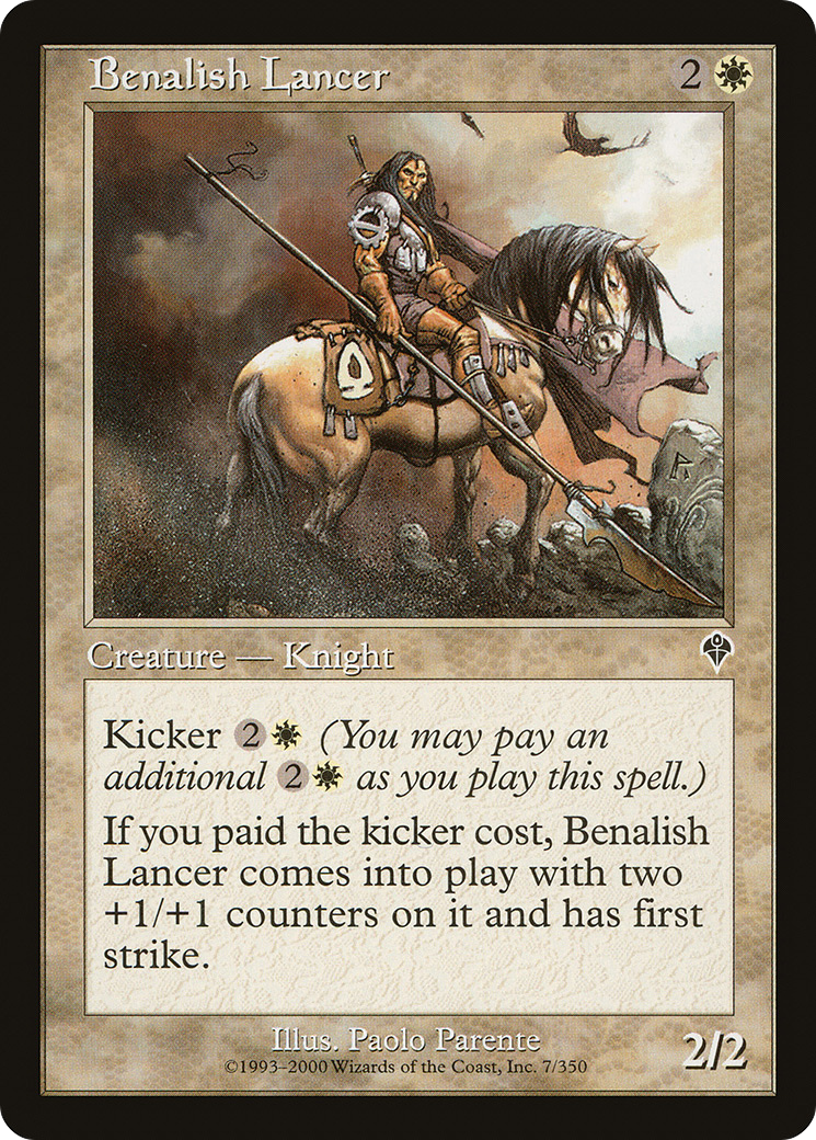 Benalish Lancer (007) Foil - Invasion