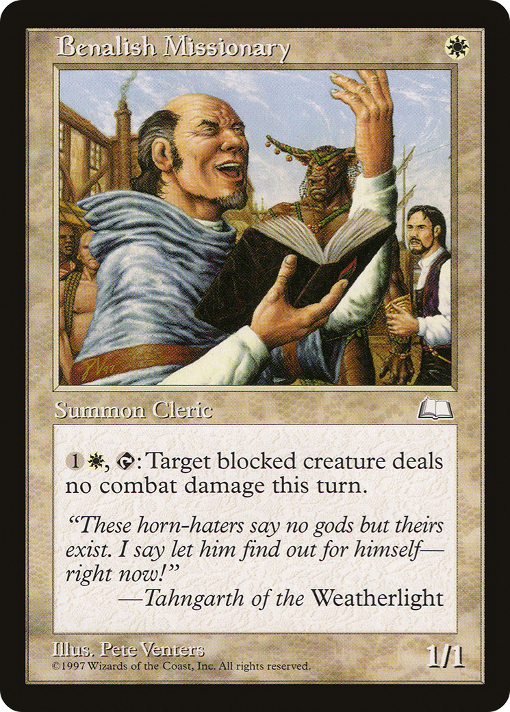 Benalish Missionary - Weatherlight