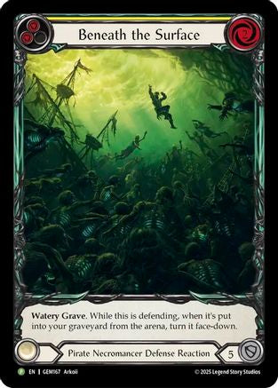 Beneath the Surface (Yellow) (GEM167) Rainbow Foil - Gem Pack 5