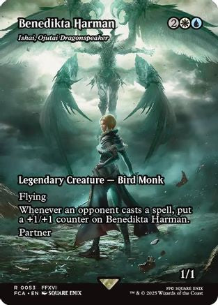 Benedikta Harman - Ishai, Ojutai Dragonspeaker (Showcase) (053) Foil - FINAL FANTASY: Through the Ages