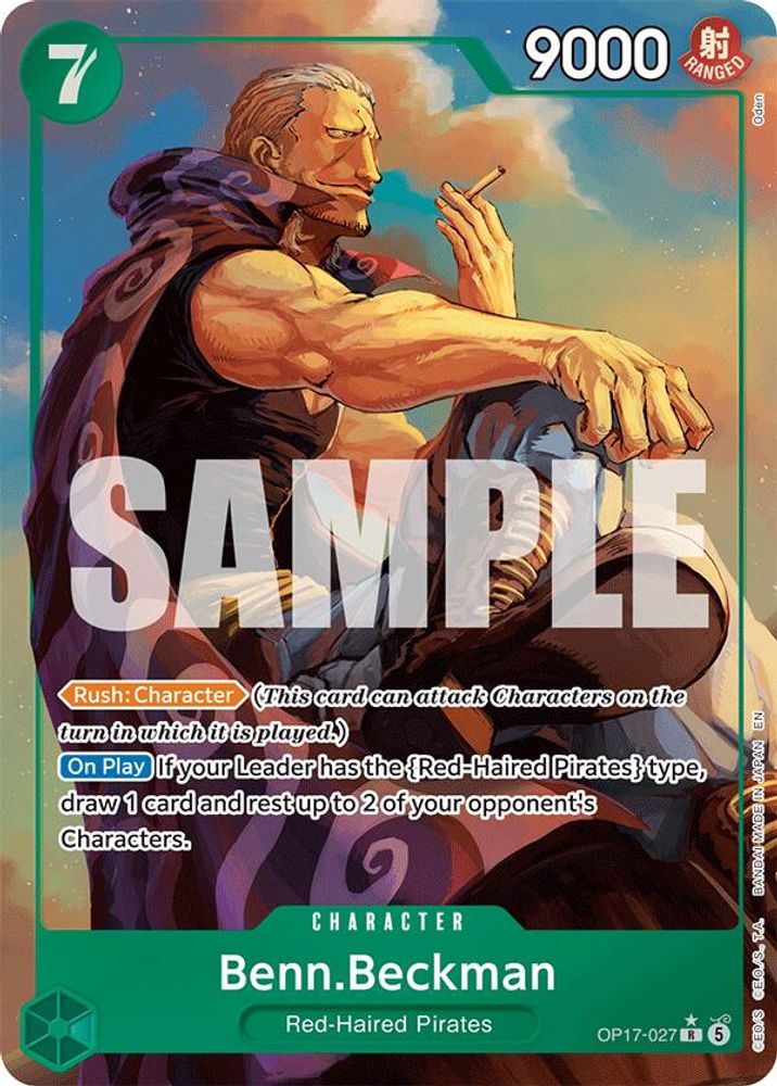 Benn.Beckman (Alternate Art) (OP17-027) Foil