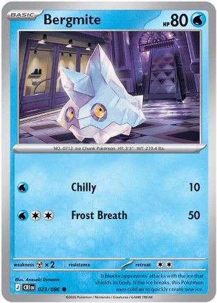 Bergmite (23) Reverse Holofoil - Chaos Rising