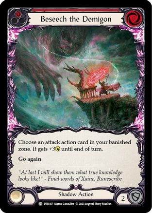 Beseech the Demigon (Red) (DTD187) - Dusk till Dawn