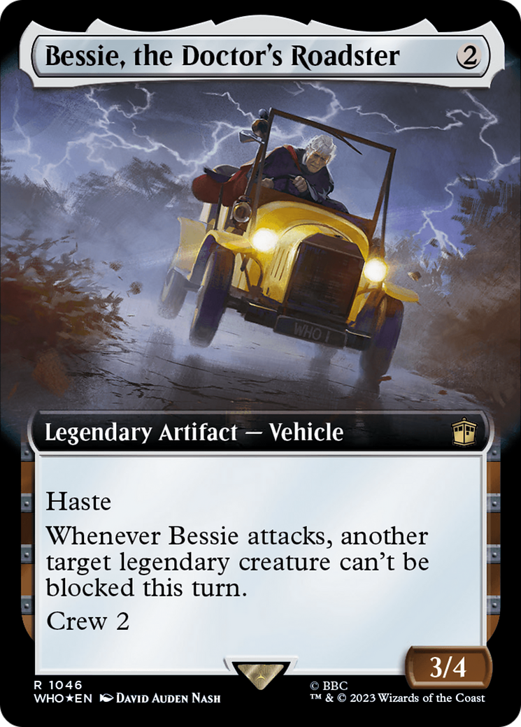 Bessie, the Doctor's Roadster (Extended Art) (1046) Surge Foil - Doctor Who
