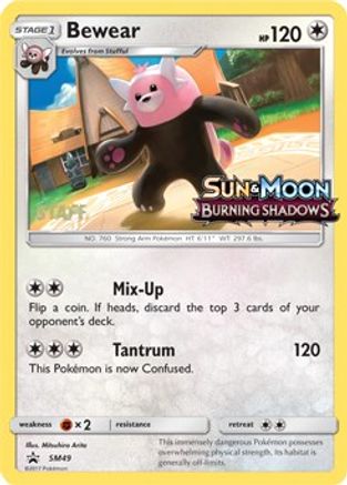 Bewear (Prerelease) [Staff] (SM49) Holofoil - Black Star Promos