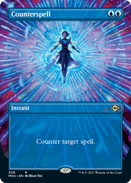 Counterspell (Borderless Alternate Art) [Modern Horizons 2] | Silver Goblin