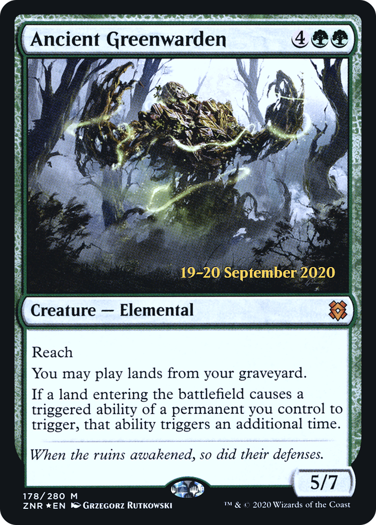 Ancient Greenwarden (178s) Foil - Zendikar Rising Promos