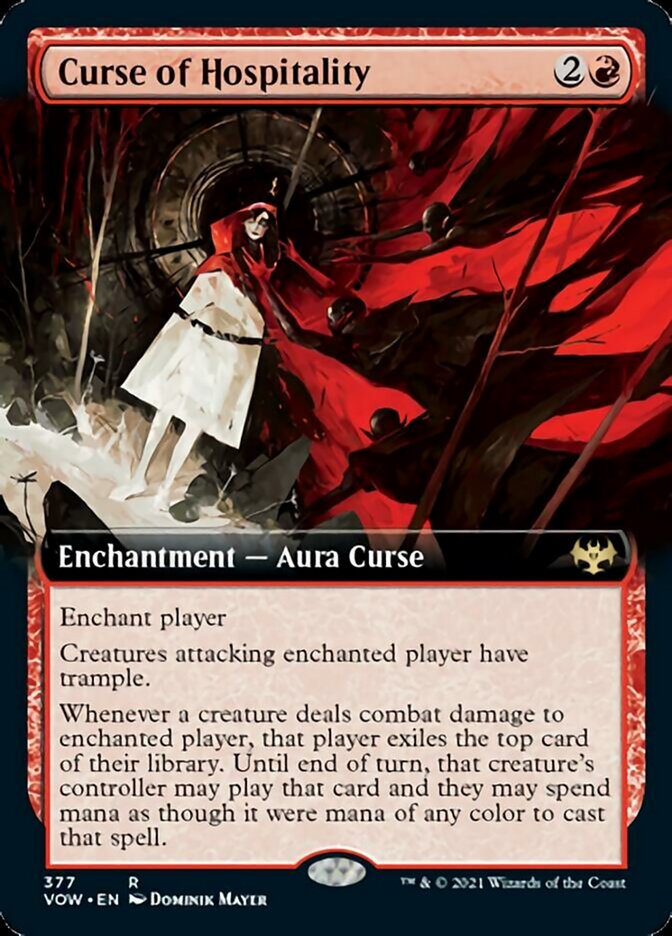 Curse of Hospitality (Extended Art) [Innistrad: Crimson Vow] | Silver Goblin