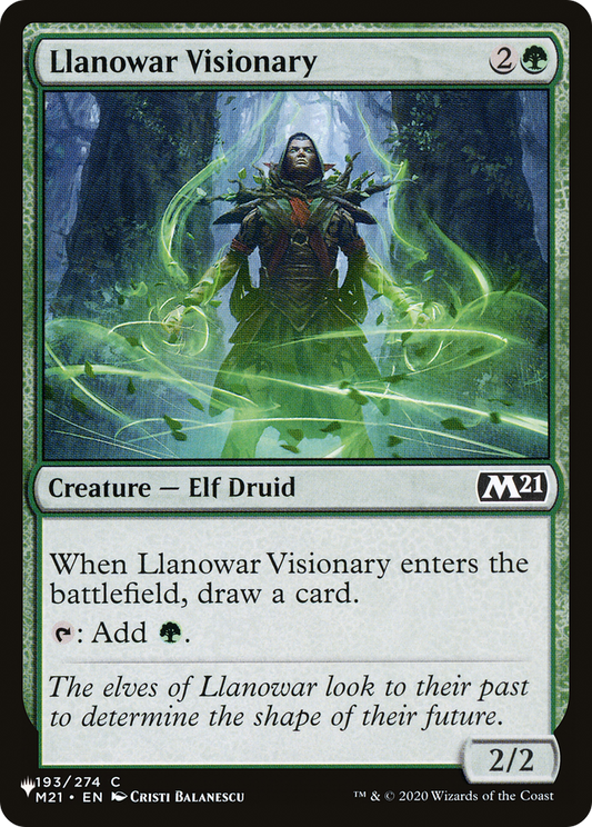 Llanowar Visionary (M21-193) - The List