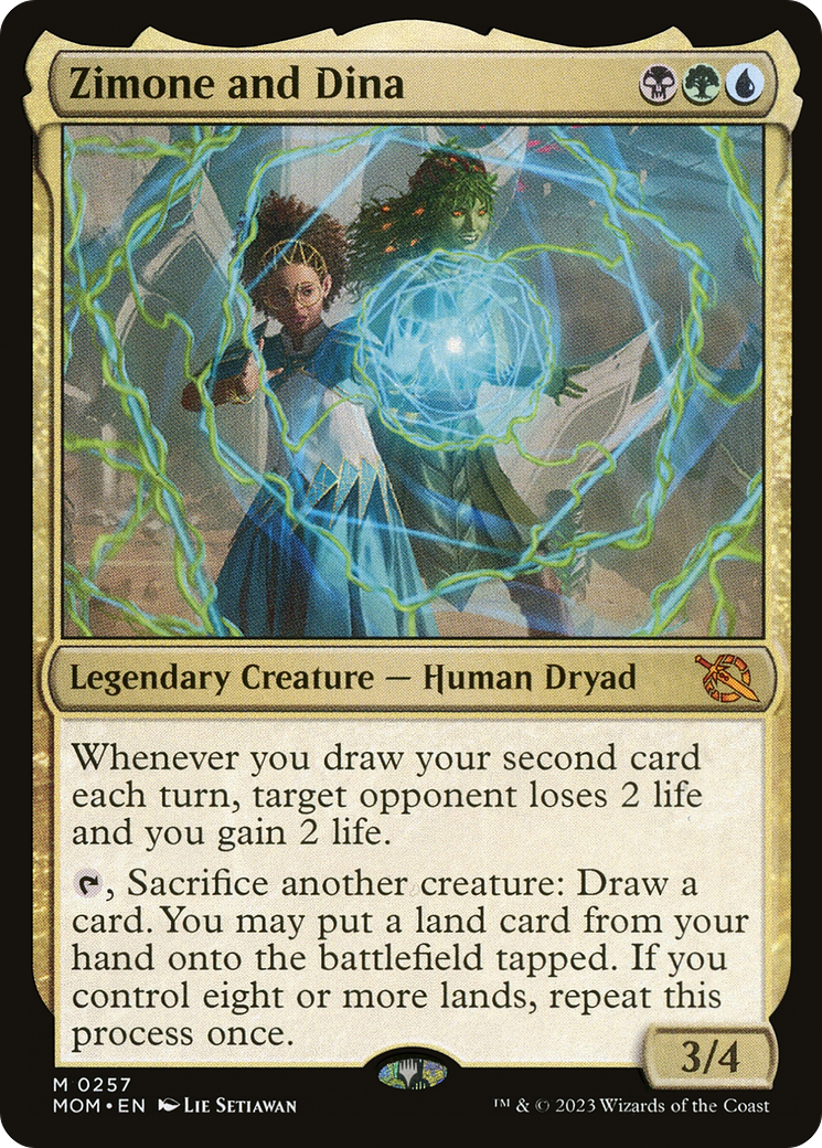 Zimone and Dina (257) Foil - March of the Machine