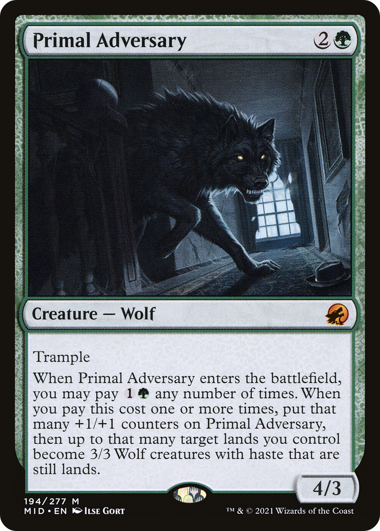 Primal Adversary [Innistrad: Midnight Hunt] | Silver Goblin