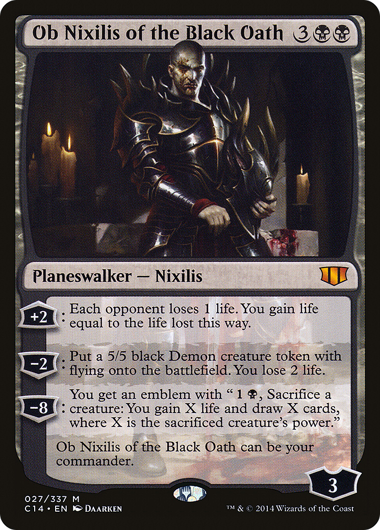 Ob Nixilis of the Black Oath (027) - Commander 2014