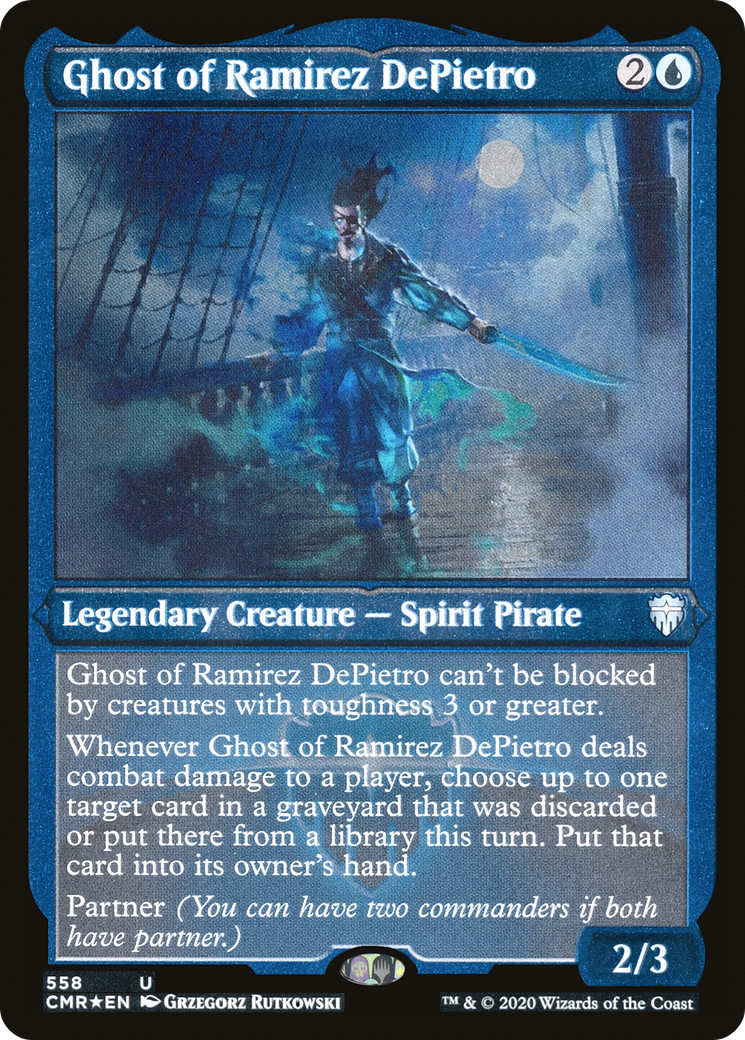 Ghost of Ramirez DePietro (558) Etched - Commander Legends