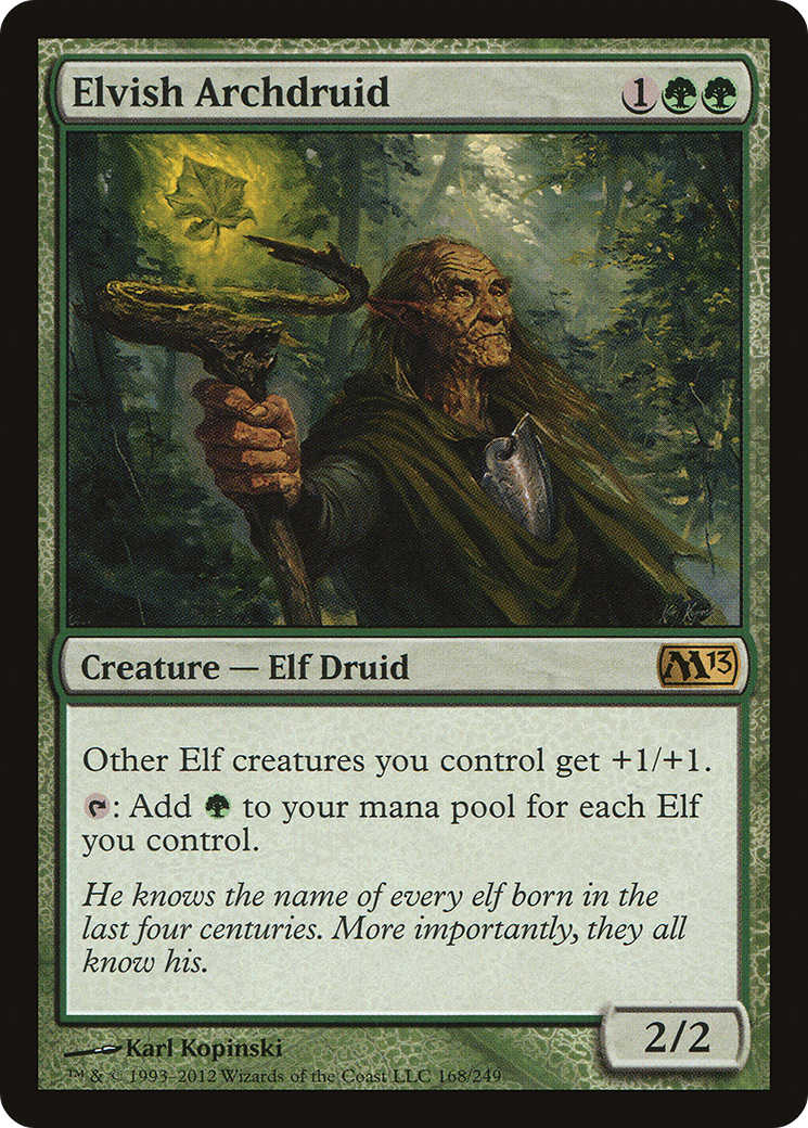 Elvish Archdruid (168) Foil - Magic 2013