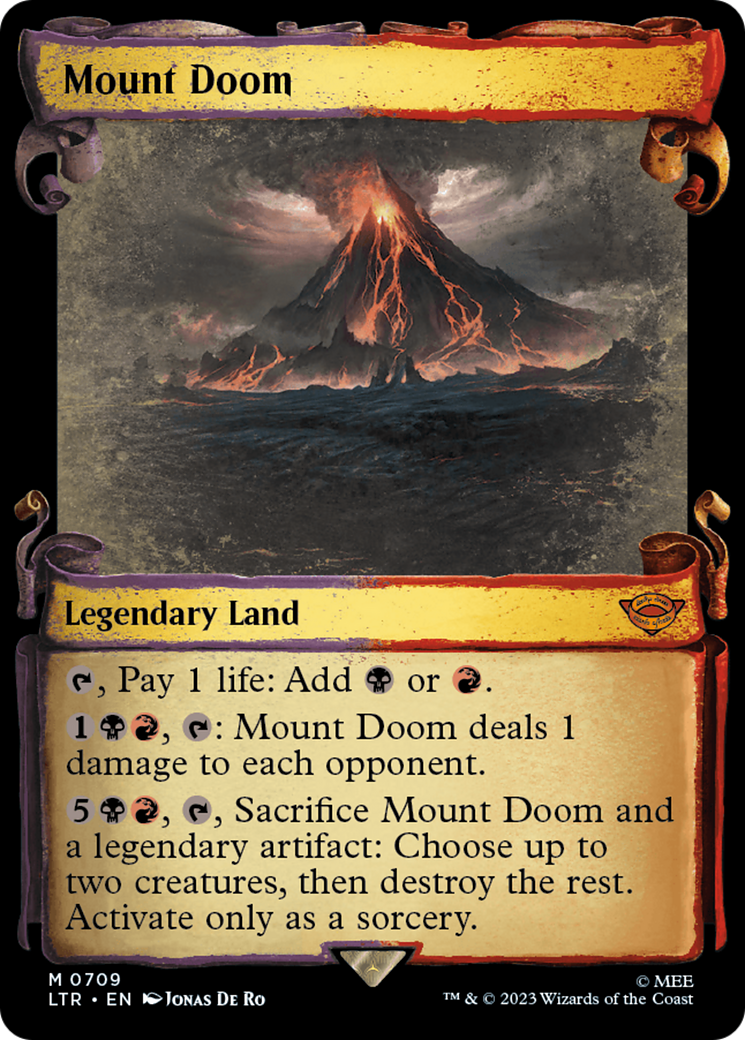Mount Doom (Showcase) (709) Foil - The Lord of the Rings: Tales of Middle-earth