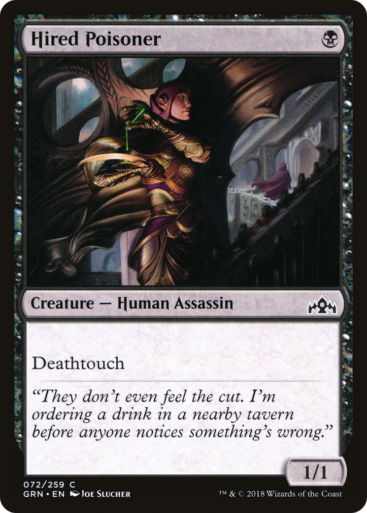 Hired Poisoner (072) Foil - Guilds of Ravnica
