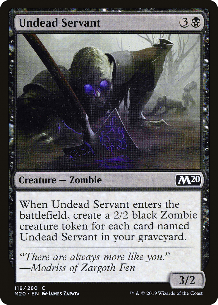 Undead Servant (118) Foil - Core Set 2020